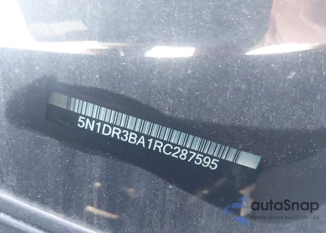 2024 Nissan Pathfinder Sv Fwd from USA, damaged, VIN 5N1DR3BA1RC287595